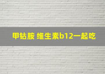 甲钴胺 维生素b12一起吃